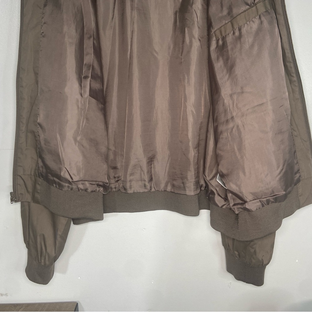 Vintage Members Only Racer Jacket Mens XXL Khaki Lightweight Zip Up Bomber Coat - Picture 4 of 16